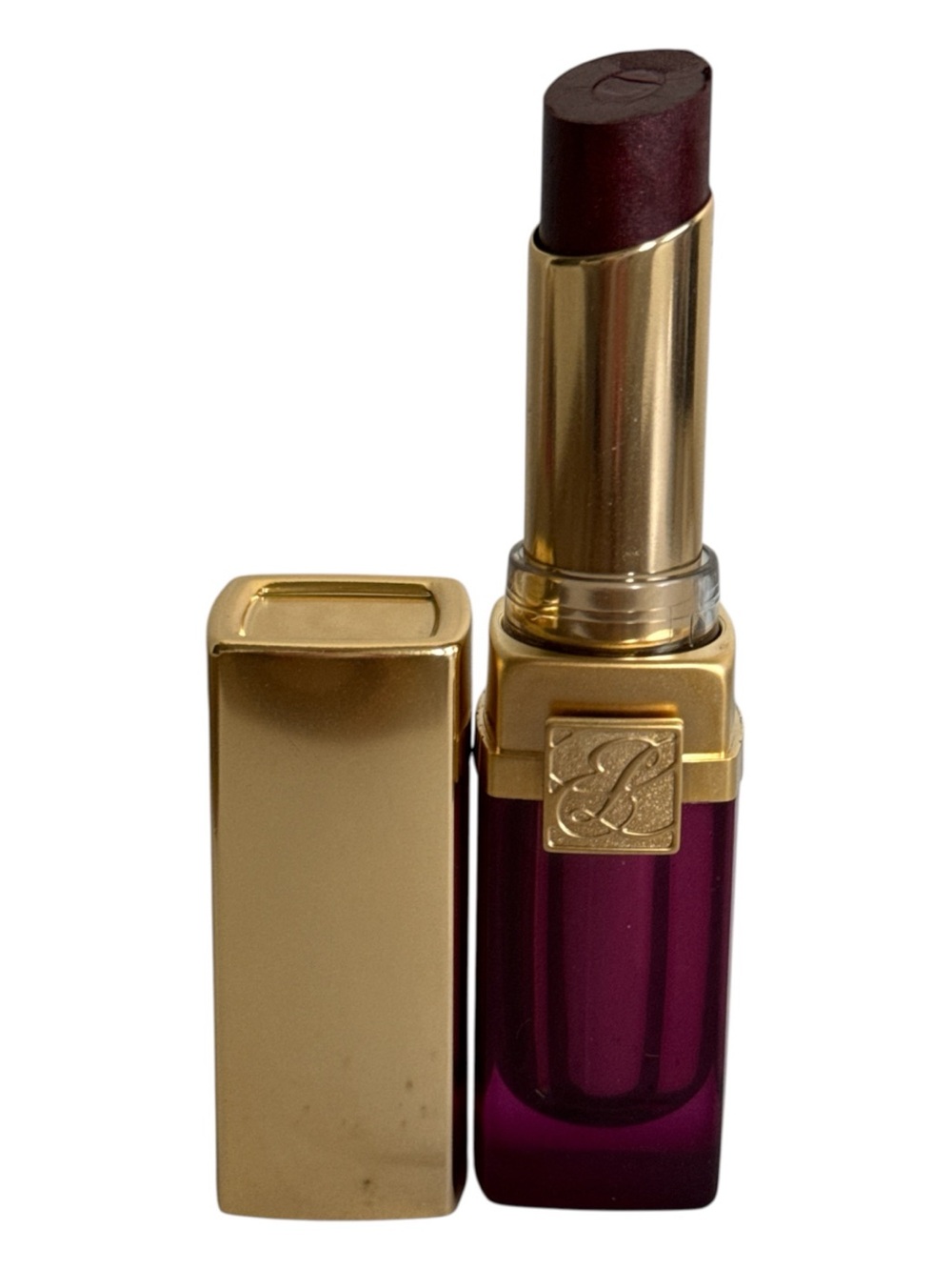 Estée Lauder Pure Color Lipstick 12 Plum Fatale Shimmer Full Size New